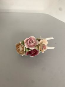 Royale Stratford Bone China Figurine Vintage Floral Wheelbarrow