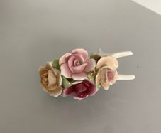 Royale Stratford Bone China Figurine Vintage Floral Wheelbarrow