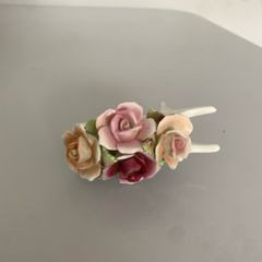 Royale Stratford Bone China Figurine Vintage Floral Wheelbarrow