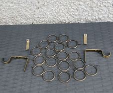 18 Curtain Rings & Holders