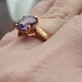 925 sterling silver ring with amethyst. Image 3