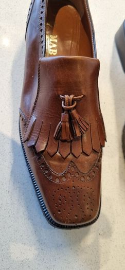 italian brown leather loafers
