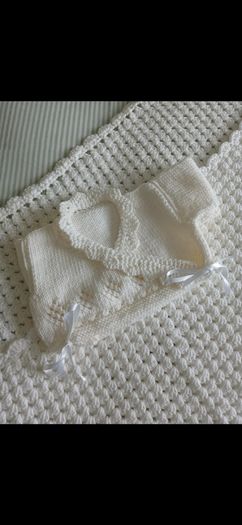 Christening Blanket and Cardigan
