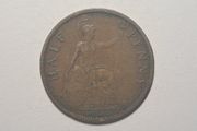 Uk half penny coin