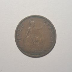 Uk half penny coin