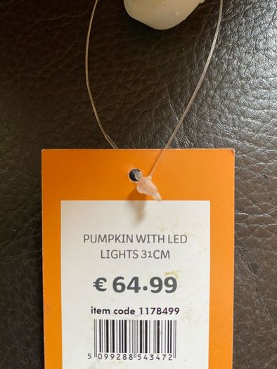 Pumpkin with LED lights