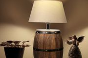 Natural barrel decoration lighting table lamp bedroom bedside night light bar cafe restaurant creative desk lights