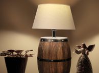 main image for ad Natural barrel decoration lighting table lamp bedroom bedside night light bar cafe restaurant creative desk lights