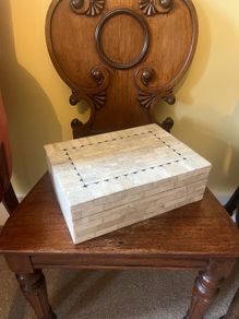 Vintage Inlaid Jewellery Box