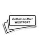 Personalised Irish Town or Village Sign Names Glossy Stickers 1 x Sticker Image 6