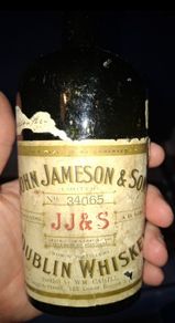 John Jameson & Son Whiskey Bottle  Wm Cahill DBC 1890s
