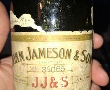 John Jameson & Son Whiskey Bottle  Wm Cahill DBC 1890s