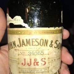 John Jameson & Son Whiskey Bottle  Wm Cahill DBC 1890s