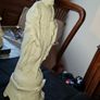 Rare Antique Biscuit Porcelain Statue of Saint Joseph, It dates from the 19th or early 20th century,  by French manufacturer Mauger & Fils Ideal for Home or Stage Movie Props Image 5