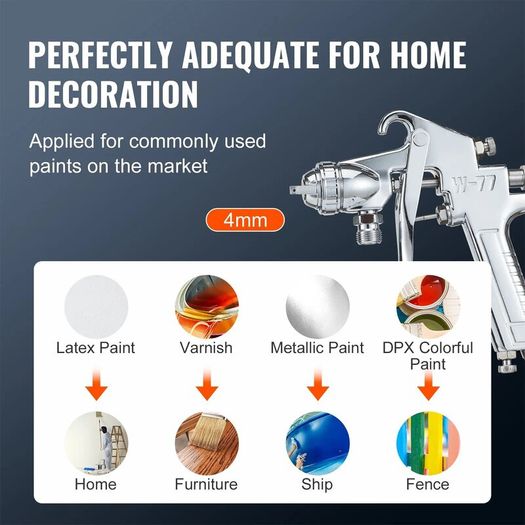 Spray Paint Pressure Pot 15L/3.75gal Pressure Pot Tank, 60 psi Adjustale Pressure, Steel Pressure Pot Paint Tank with Spray Gun, Hoses, Pressure Gauge, for Home Decor and Industry Painting