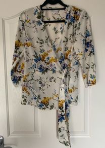 Warehouse Wrap Top/ Blouse (Size 10)
