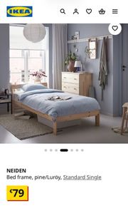 Single bed and matress