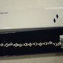 Silver Cubic Zirconia Costume Heart Bracelet Image 2