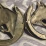 two brass horse shoe door knockers Image 5