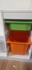 IKEA storage unit with containers