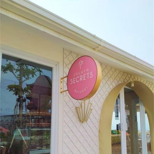 Round Illuminated LED Light Box Sign - Custom Logo Signage