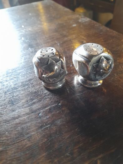 Silver Salt & Pepper Shakers