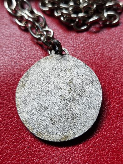 1960's Saint Christopher Medal on chain by Jean balme