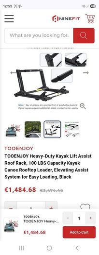 Kayak  roof rack tooenjoy