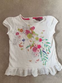 Ted baker 3-4 girls flower tshirt