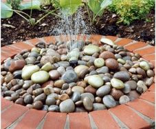 pebble fountain