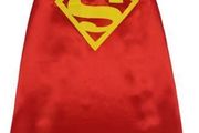 halloween kids costume/satin cape/superhero mask
