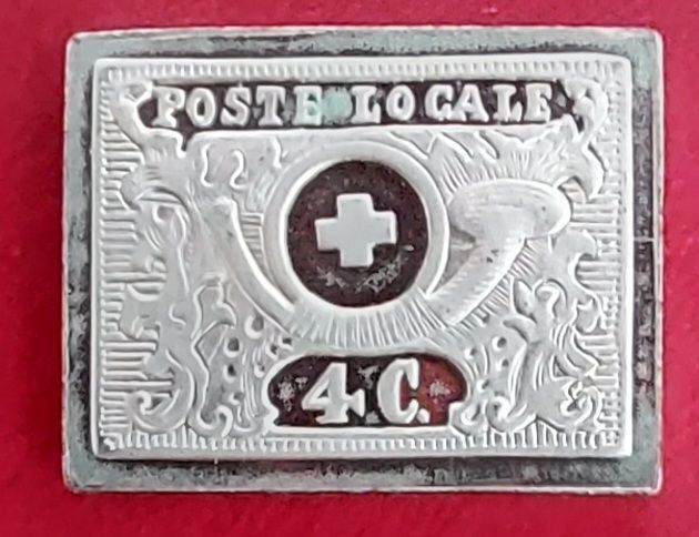 Franklin Mint Switzerland 1g Sterling Silver Stamp