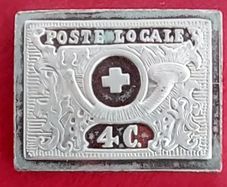 Franklin Mint Switzerland 1g Sterling Silver Stamp