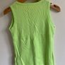 Brand new Girl's Lime Ribbed Vest Top with Sequin Embellishments | Size 5 years Image 3