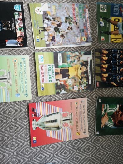 Rare Republic of Ireland Football Programme Bundle 1988 1992 Charlton Era England Poland FAI Cup Final