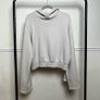 Maison Margiela Drop Shoulder Hooded Sweatshirt Sz 8UK 4US S Beige Flare Sleeves Image 4