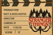 Stranger Things display scene clap board