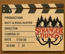 Stranger Things display scene clap board