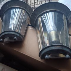 2 very old bras wall lights, pair of vintage lamp