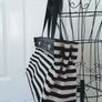 Armani Jeans Nautical Striped Tote Bag Image 4