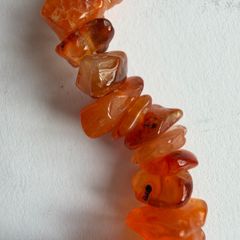 Pair of 2 Matching Natural Amber Chip Necklaces with 925 Sterling Silver Clasps
