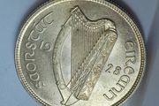 1928 Ireland Silver 2 Shilling high grade coin