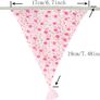 FREE P&P Fabric Bunting Banner with Tassel, 3.3M Double Sided Cotton Tassel Banner with 12 Pink Triangle Pennants, Vintage Cloth Garlands for Nursery Bedroom Playhouse Decoration Image 5