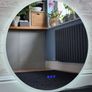 LED Bathroom Mirror Bluetooth Speakers 80x80cm Defogger Image 2