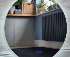 LED Bathroom Mirror Round Speakers Fog Free