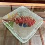 Decorative Pineapple Fused Glass Serving Plate Textured Image 4