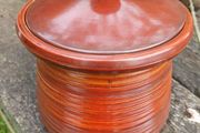 Crown Devon lidded pot