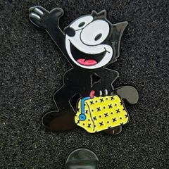 Felix the cat,  pin back badge.