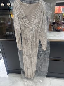 Sequence silver dress