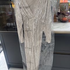 Sequence silver dress